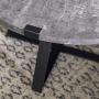 Walker Edison Anastasia Modern Metal Wrap X Base Coffee Table, 30 Inch, Grey Concrete