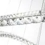 MEEROSEE Crystal Chandeliers Modern LED Ceiling Lights Fixtures Pendant Lighting Dining Room Chandelier Contemporary Adjustable Stainless Steel Cable 5 Rings DIY Design D31.5''+27.6''+23.6''+19.7''+11.8'' MEEROSEE Crystal Chandeliers Modern LED Ceiling Lights Fixtures Pendant Lighting Dining Room Chandelier Contemporary Adjustable Stainless Steel Cable 5 Rings DIY Design D31.5''+27.6''+23.6''+19.7''+11.8''