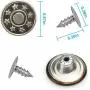 Replacement Jeans Buttons Set - 17mm No-Sew Nailless Removable Metal Jeans Buttons Fits to Any The Cowboy Clothing Jackets Pants Bags,with Storage Box (Set of 50) Replacement Jeans Buttons Set - 17mm No-Sew Nailless Removable Metal Jeans Buttons Fits to Any The Cowboy Clothing Jackets Pants Bags,with Storage Box (Set of 50)