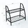 C-Hopetree Metal Plant Stand - Indoor Outdoor Pot Rack-2 Shelf C-Hopetree Metal Plant Stand - Indoor Outdoor Pot Rack-2 Shelf