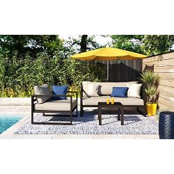 Serta Catalina Modern Outdoor Patio Furniture Collection with Bronze Metal Frame Finish, Side Table
