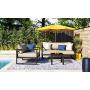 Serta Catalina Modern Outdoor Patio Furniture Collection with Bronze Metal Frame Finish, Side Table
