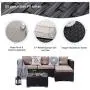 PHI VILLA Outdoor Sectional Rattan Sofa - Wicker Patio Furniture Set (Beige) PHI VILLA Outdoor Sectional Rattan Sofa - Wicker Patio Furniture Set (Beige)