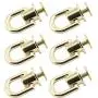 Youliang 6pcs 360 Degree Rotatable Ball Post Head Buttons with D Ring Metal Ring for Backpack Hardware Accessories Pale Gold Youliang 6pcs 360 Degree Rotatable Ball Post Head Buttons with D Ring Metal Ring for Backpack Hardware Accessories Pale Gold