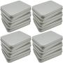 Hulless 12 Pcs Metal Hinged Tin Box Container Mini Portable Small Storage Container Kit Tin Box Container, Small Tin with Lid, Craft Container, Tin Empty Box, Home Storage 4.5x3.3x0.9 Inch.