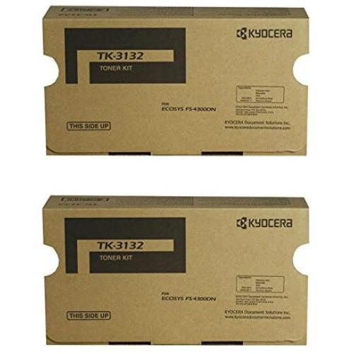 Kyocera TK-3132 (TK3132) Black Toner Cartridge 2-Pack for FS-4300DN