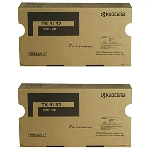 Kyocera TK-3132 (TK3132) Black Toner Cartridge 2-Pack for FS-4300DN Kyocera TK-3132 (TK3132) Black Toner Cartridge 2-Pack for FS-4300DN
