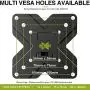 USX MOUNT TV Wall Mount Monitor Mount Bracket with Adjustable Tilt Swivel for 10inch to 26inch LED LCD OLED TVs and Monitors - VESA Size Up to 100x100mm and Weight Capacity Up to 22lbs-XMS002 USX MOUNT TV Wall Mount Monitor Mount Bracket with Adjustable Tilt Swivel for 10inch to 26inch LED LCD OLED TVs and Monitors - VESA Size Up to 100x100mm and Weight Capacity Up to 22lbs-XMS002
