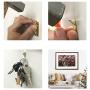 BIGTEDDY - 206pcs Photo Frame Picture Hangers Assortment Wall Hanging Kit Hardware Hooks with Wire for Drywall Home and Office Picture Wall Mount