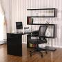 Furmax Office Mid Back Swivel Lumbar Support Desk, Computer Ergonomic Mesh Chair with Armrest (Black) Furmax Office Mid Back Swivel Lumbar Support Desk, Computer Ergonomic Mesh Chair with Armrest (Black)