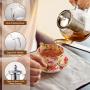 Hiware 1000ml Glass Teapot with Removable Infuser, Stovetop Safe Tea Kettle, Blooming and Loose Leaf Tea Maker Set Hiware 1000ml Glass Teapot with Removable Infuser, Stovetop Safe Tea Kettle, Blooming and Loose Leaf Tea Maker Set