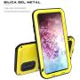 Galaxy Note 10 Plus Case,Bpowe Super Shockproof Silicone Aluminum Metal Armor Tank Heavy Duty Sturdy Protector Cover Hard Case for Samsung Galaxy Note 10 Plus/Galaxy Note 10+ 5G 6.8'' 2019 (Yellow)