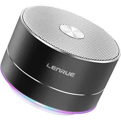 LENRUE Portable Wireless Bluetooth Speaker with Built-in-Mic,Handsfree Call,AUX Line,TF Card,HD Sound and Bass for iPhone Ipad Android Smartphone and More