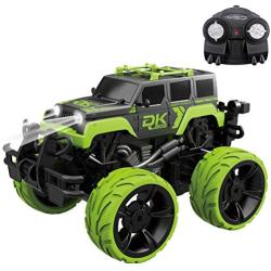 Fistone RC Monster Truck 2.4G Remote Control Stunt Car, 360 Degree Spinning Dancing Stunt High Speed Off-Road Vehicle Dune Buggy Hobby Toys with Lights and Music for Kids and Adults