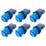 EG STARTS 6X American Style Standard Arcade Buttons Switchable Happ Type 30mm Push Button 3/16'' Terminal for Jamma Mame Kit Parts (Blue) EG STARTS 6X American Style Standard Arcade Buttons Switchable Happ Type 30mm Push Button 3/16'' Terminal for Jamma Mame Kit Parts (Blue)