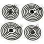 S-Union 4 Pack MP22YA Electric Range Burner Element Unit Set - 2 pcs MP15YA 6'' and 2 pcs MP21YA 8'' Replacement for Hardwick & Jenn Air & Kenmore & Maytag & Norge & Whirlpool Electric Range Stove