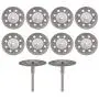 YEEZUGO 10 pcs Diamond Cutting Wheel Cut Off Discs Coated Rotary Tools W/Mandrel 22mm for Dremel
