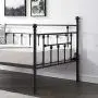 VECELO Daybed Frame Twin Size Multifunctional Metal Platform with Headboard Victorian Style,Mattress Foundation/Children Bed Sofa for Guest Living Room, Black VECELO Daybed Frame Twin Size Multifunctional Metal Platform with Headboard Victorian Style,Mattress Foundation/Children Bed Sofa for Guest Living Room, Black