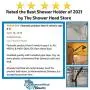 All Metal Shower Head Holder for Hand Held Showerheads, Polished Chrome | Adjustable Shower Arm Mount with Universal Wall Hook Bracket and Brass Pivot Ball