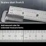 Offidea Machinist Ruler 6 Inch, 2 Pack - Rigid Stainless Steel Ruler with Inch/Metric Graduations - 1/64, 1/32, mm and .5 mm - 6 Inch Ruler, Metric Ruler, Metal Rulers 6 inch, Mm Ruler, Metal Ruler Offidea Machinist Ruler 6 Inch, 2 Pack - Rigid Stainless Steel Ruler with Inch/Metric Graduations - 1/64, 1/32, mm and .5 mm - 6 Inch Ruler, Metric Ruler, Metal Rulers 6 inch, Mm Ruler, Metal Ruler