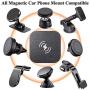 Wireless Charging Compatible Phone Metal Plate, eSamcore Phone Magnet Sticker for Magnetic Car Phone Mount Holder & Cradle & Stand for [Vent] [CD] [Windshield] [Dashboard] 1.7 X 1.7 Inch [2-Pack]