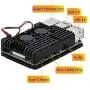 Pi 4 Case, Raspberry Pi 4 Armor Case Metal Case with Dual Fan Aluminium Alloy, Raspberry Pi 4 Fan, Pi 4 Heatsink for Raspberry Pi 4 Model/Pi 4B Pi 4 Case, Raspberry Pi 4 Armor Case Metal Case with Dual Fan Aluminium Alloy, Raspberry Pi 4 Fan, Pi 4 Heatsink for Raspberry Pi 4 Model/Pi 4B