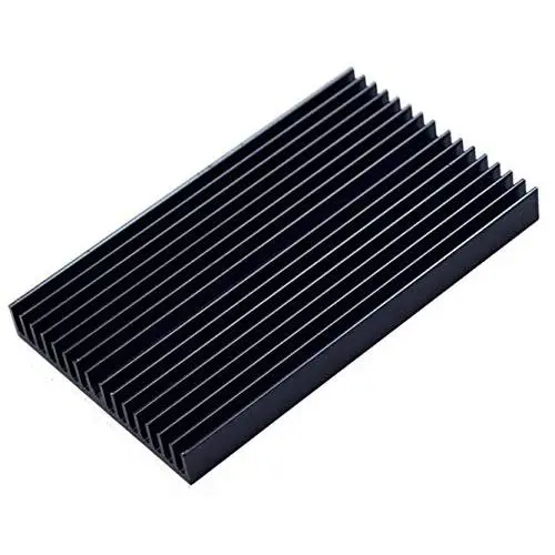 Easycargo 60mm Heatsink Kit + pre Applied 3M 8810 Thermal Conductive Adhesive Tape, Cooler Aluminum Heat Sink Set for Cooling LED Panel (100mmx60mmx10mm)