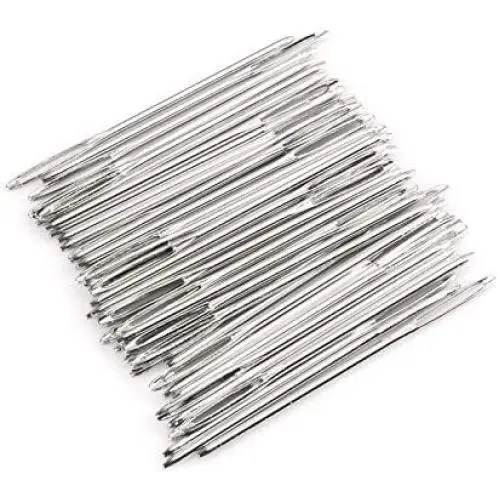 Z-COLOR 50pcs Big Eye Needles Blunt White 7cm Long Large Hole NOT Sharp Sewing Kniting Embroidery Tool Hand DIY Needlework Plus Z-COLOR 50pcs Big Eye Needles Blunt White 7cm Long Large Hole NOT Sharp Sewing Kniting Embroidery Tool Hand DIY Needlework Plus