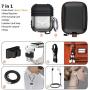 HALLEAST Compatible AirPods Case Metal Holder Portable Anti-lost Strap 2019 Silicone Case Compatible Apple AirPod 2 & 1, Not for Wireless Charging, Silver