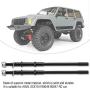 RC Car Drive Shaft, 2 Pcs Metal Rear Axle Dogbone Drive Shaft for AXIAL SCX10 II 90046 90047 Remote Control Car Upgrade Accessory