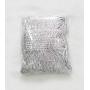 Eyotool 1x2 M Door String Curtain Rare Flat Silver Ribbon Thread Fringe Window Panel Room Divider Cute Strip Tassel for Wedding Coffee House Restaurant Parts, Grey
