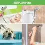 PurrfectZone Shower Hose Replacement - perfect for Shower or Bidet Sprayer, easy installation (48 inch, Brushed Nickel)