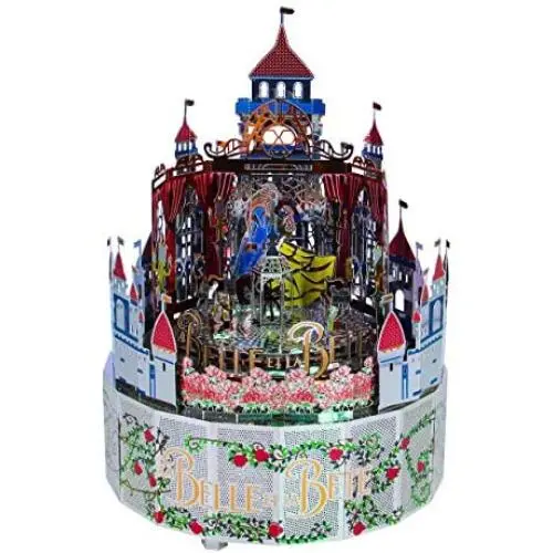 Microworld Beauty and The Beast 3D Metal Puzzle Jigsaw DIY Laser Cut Model Building Kit Music Box Microworld Beauty and The Beast 3D Metal Puzzle Jigsaw DIY Laser Cut Model Building Kit Music Box
