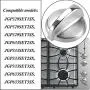 Knob Burner Control Knob WB03T10325 Plastic Knob Control Knob Replacement by AMI PARTS Compatible with GE Cooktop/Stove/Oven- eplace AP5690210 PS3510510(6 Pack)