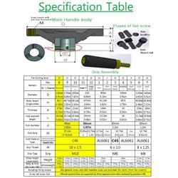 [Made in Korea]Dia.5.9'' Ultimate Hand Wheel with Pre-Cutted(3/4'' Bore) STL Core & Fixing Screw Grip Handle Included Ready to Use at Blade Angle & Tilt of Band & Table Saw Height Crank of Drill Press