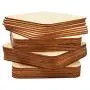 Wood Rounded Squares for Crafts, Unfinished Wooden Cutout (5.1 in, 36 Pieces) Wood Rounded Squares for Crafts, Unfinished Wooden Cutout (5.1 in, 36 Pieces)