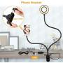 Amada Webcam Light Stand for Live Stream, Selfie Ring Light with Webcam Mount for Logitech C925e, C922x, C930e,C922,C930,C920,C615,Brio 4K-AMWS01