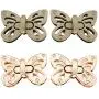 RMISODO 4 Pieces Butterfly Shaped Clasp Turn Lock Metal Purse Twist Lock for DIY Handbag Purse RMISODO 4 Pieces Butterfly Shaped Clasp Turn Lock Metal Purse Twist Lock for DIY Handbag Purse