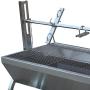 TITAN GREAT OUTDOORS Rotisserie Grill Roaster Stainless Steel 25W 125LBS Capacity BBQ Charcoal Pig