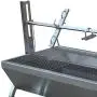 TITAN GREAT OUTDOORS Rotisserie Grill Roaster Stainless Steel 25W 125LBS Capacity BBQ Charcoal Pig