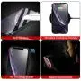 MIMEI Privacy Magnetic Case for iPhone Xs MAX 6.5inch, Clear Double Sided Tempered Glass [Magnet Absorption Metal Bumper Frame] Thin Anti-Spy 360 Full Protective Phone Case 5.8 (Black, Xs MAX 6.5'')