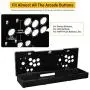 TAPDRA DIY Acrylic Panel and Metal Arcade Case kit for 2 Player 2P Joysticks Replacement Arcade Game Machine Cabinet Controller Arcade Stick Empty Box