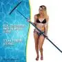 U.S. Pool Supply Professional 18'' Stainless Steel Pool Algae Brush with EZ Clip Handle - Durable Bristles, Scrub Remove Calcium Buildup, Rust Stains on Concrete - Sweep Debris from Walls, Floors Steps