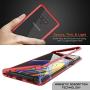 Note 9 Case, Punkcase Magnetic Shield, Protective Metal Frame Cover W/TPU Layer | 9H Tempered Glass Back + Screen Protector | Easy Slip On & Off Design Compatible W/Samsung Galaxy Note 9 (Red)