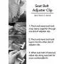 Seat Belt Lock Clip - Pack of 2 - Instant Comfort Seat Belt Lock Clip - Pack of 2 - Instant Comfort