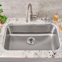 Kitchen SinkShroom Revolutionary Clog-Free Stainless Steel Sink Strainer, Black