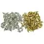 Prettyia 100 Pieces Angel Wing Spacer Metal Beads DIY for Bracelets Necklace Silver,Gold Prettyia 100 Pieces Angel Wing Spacer Metal Beads DIY for Bracelets Necklace Silver,Gold