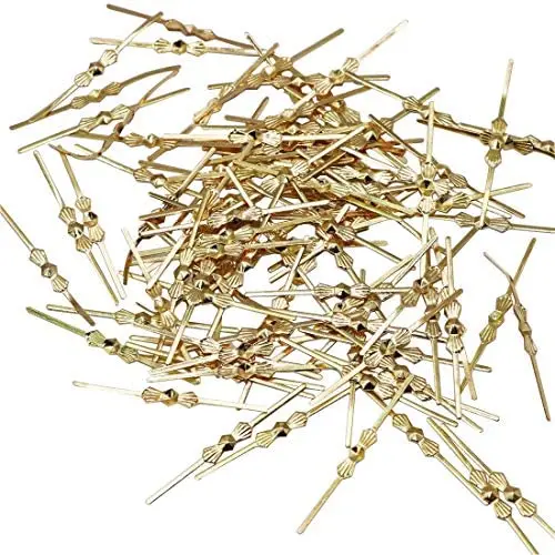 Waltz&F 33mm 300pcs Chandelier Connectors Clips Pins for Fastening Crystals Parts, Chandelier Replacements (Gold, 33mm) Waltz&F 33mm 300pcs Chandelier Connectors Clips Pins for Fastening Crystals Parts, Chandelier Replacements (Gold, 33mm)