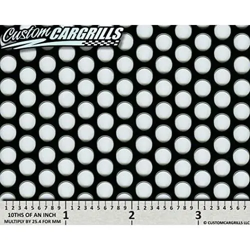 CCG 16''x48'' Small Perforated Grill Mesh Sheet - Gloss Black CCG 16''x48'' Small Perforated Grill Mesh Sheet - Gloss Black
