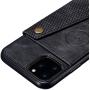 Herbose Case Compatible with iPhone 12-iPhone Pro Cover with Full Armor Wallet |iPhone Case for Card Holder | Metal and Leather Back - Magnetic Car Mount and Kick Stand (6.1 inch)